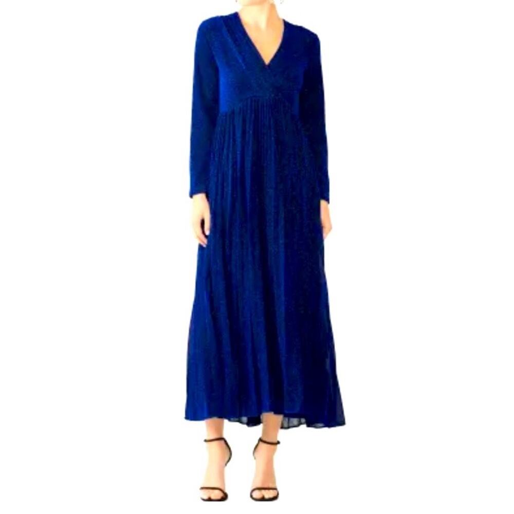 Alcoolique Dress Women 10 Maxi Blue Shimmer Veronica Classic Elegant Formal READ